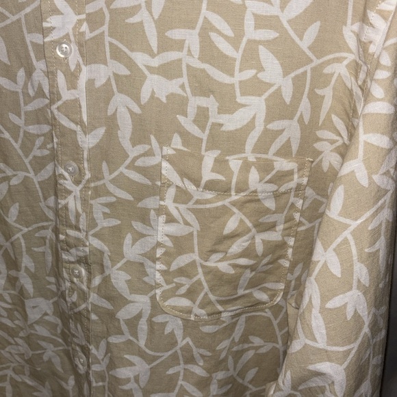 Amazon Essentials Linen Button Down XXL NWT - Picture 3 of 11